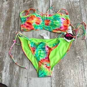 NWT tie dye bikini